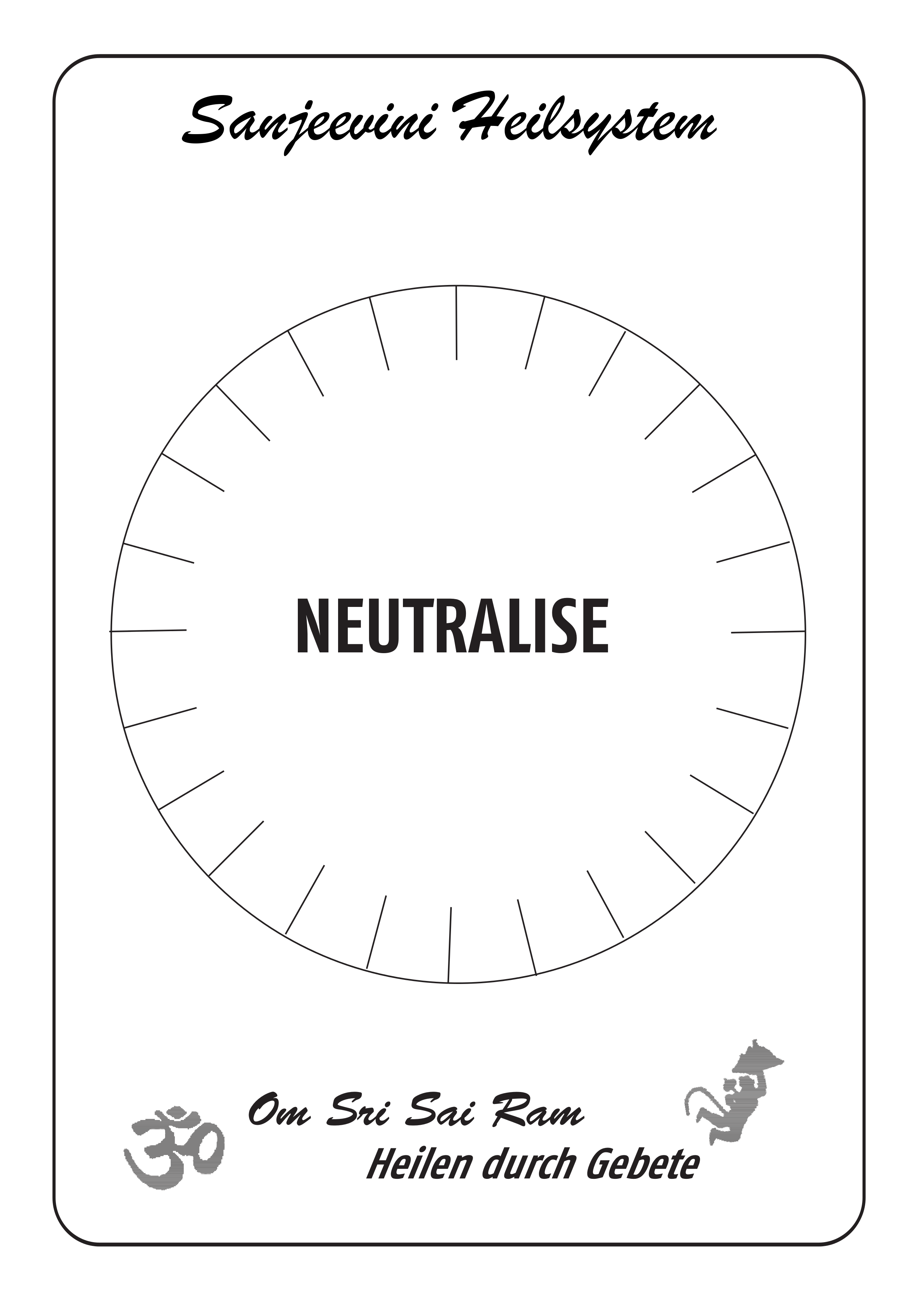 Neutralise DIN A3, hochwertiger Druck, laminiert