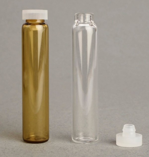 Rollrandgläserr Braunglas für ca. 2g Globuli od. 2ml  568 Stück